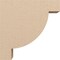 Ekena Millwork 4"W x 16"D x 16"H Thin Alpine Rough Cedar Woodgrain TimberThane Corbel, Primed Tan CORUR04X16X16ALPRCPR - alternate 5
